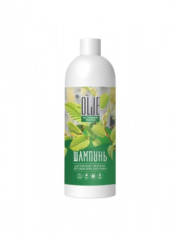 OLJE Натуральный шампунь для сухих волос с экстрактом березовых почек и кератином 1000 мл в Омске