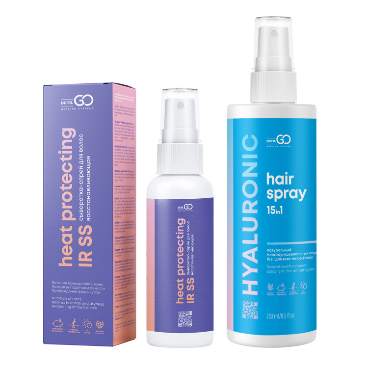 Dctr.Go Набор Спрей для волос 15в1 250 мл + сыворотка для роста волос 100 мл в Омске